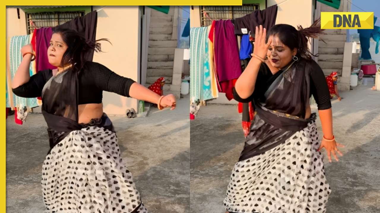 Viral video: Saree-clad woman's enchanting dance to 'Rang Rara Riri Rara' wows internet, watch