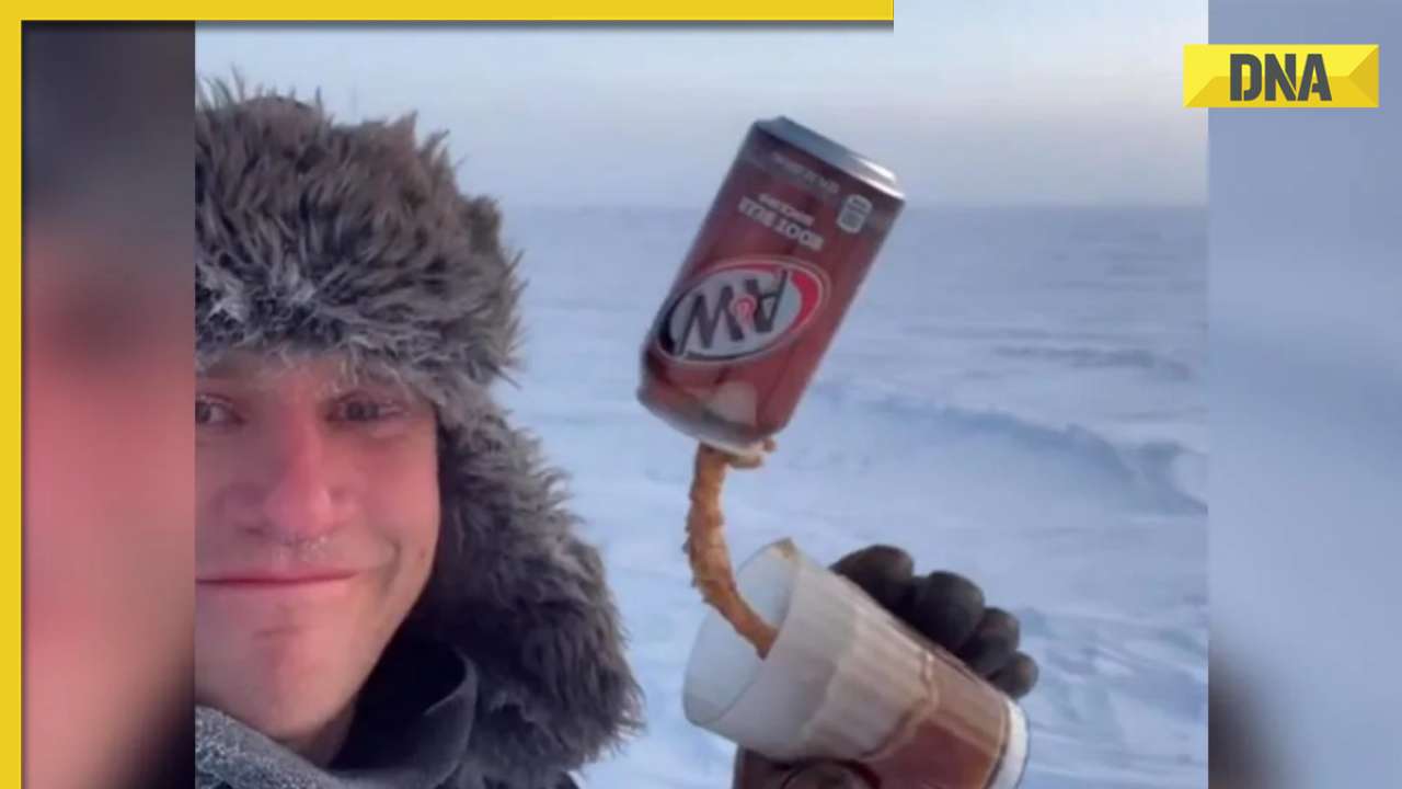 Viral video: Man pours beer in glass at -64°C in South Pole, what happens next will shock you