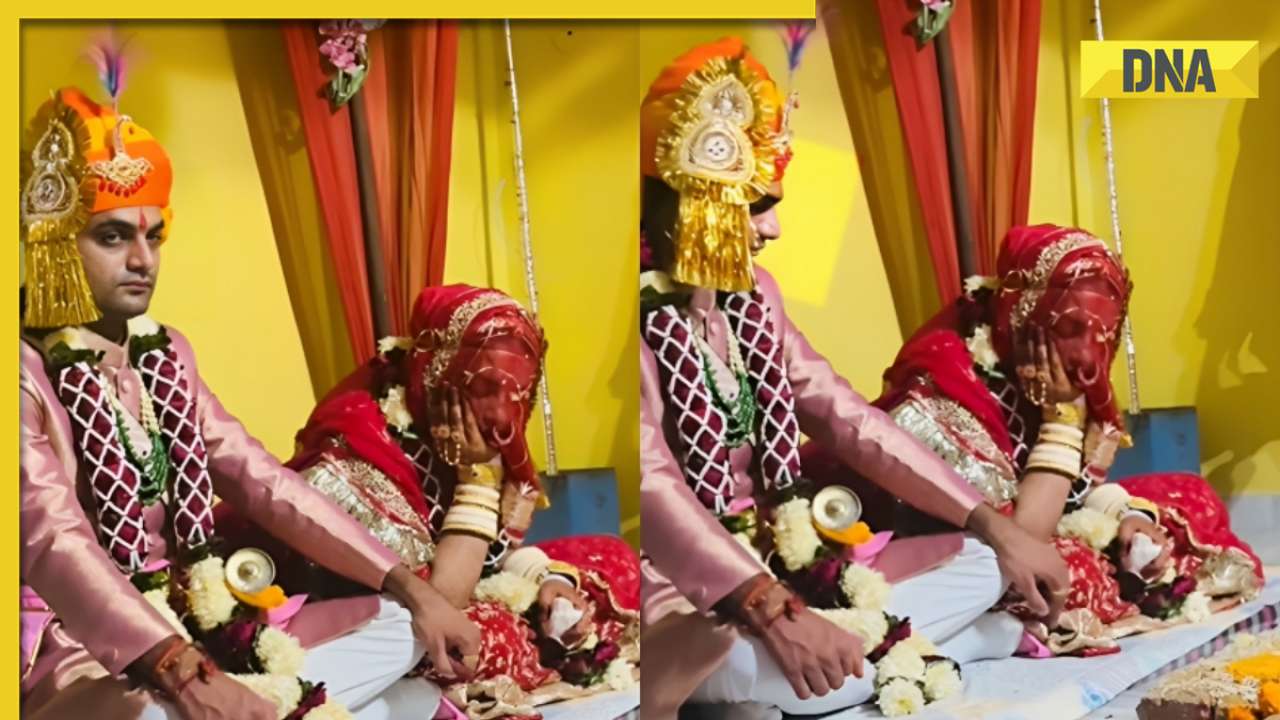  Viral video: Bride falls asleep amidst wedding rituals, groom's priceless reaction wins hearts