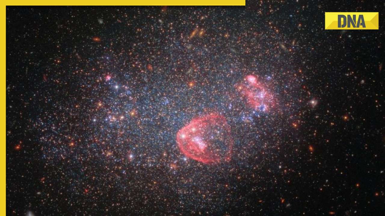 NASA drops stunning image of 'irregular galaxy' 7 million light-years away from Earth