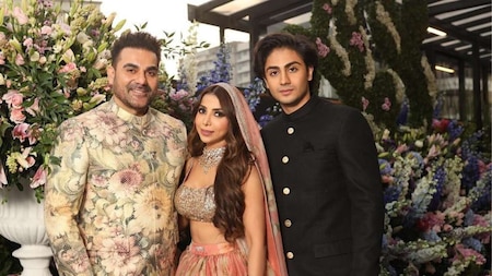 Arhaan Khan with Arbaaz Khan and Sshura Khan