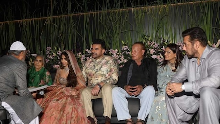 Salman Khan and family at nikaah ceremony