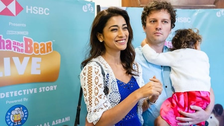 Shriya Saran with her Russian husband and daughter