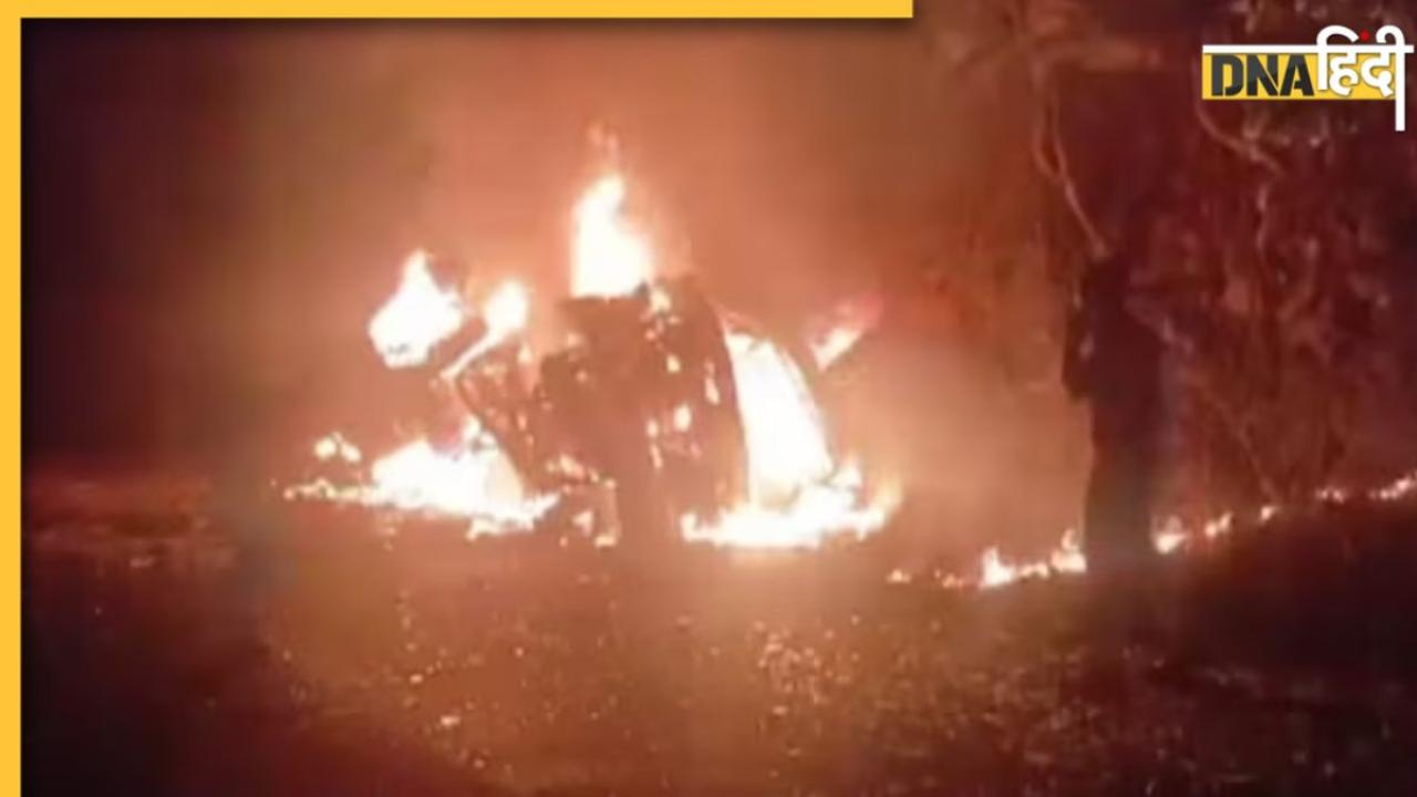 गुना में यात्रियों से भरी बस में लगी भीषण आग, 12 लोग जिंदा जले, कई जख्मी