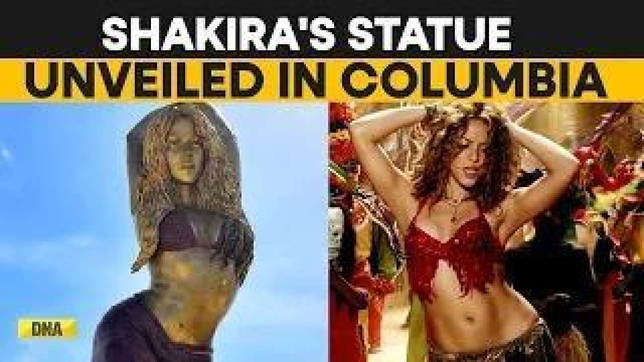 Massive bronze statue of Shakira unveiled at her hometown in Columbia