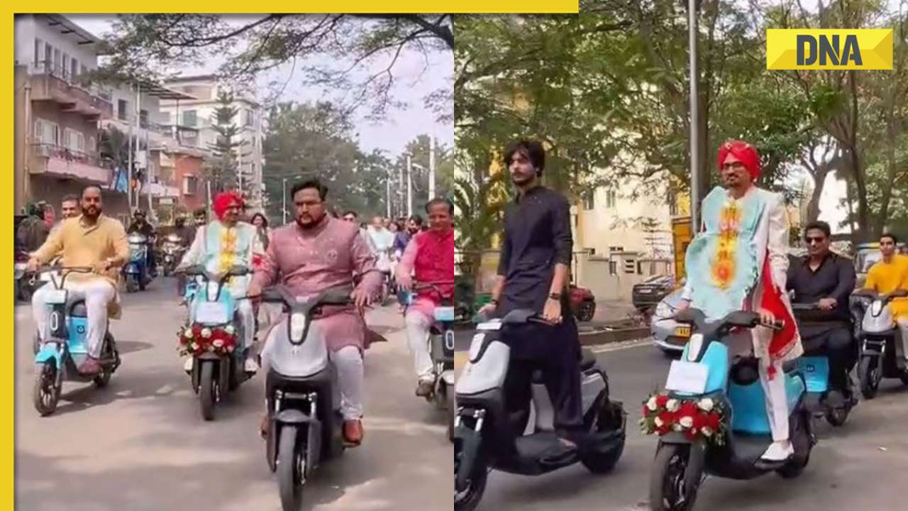 Bengaluru: Groom, baraatis ride Yulu bikes to reach wedding venue, video is viral