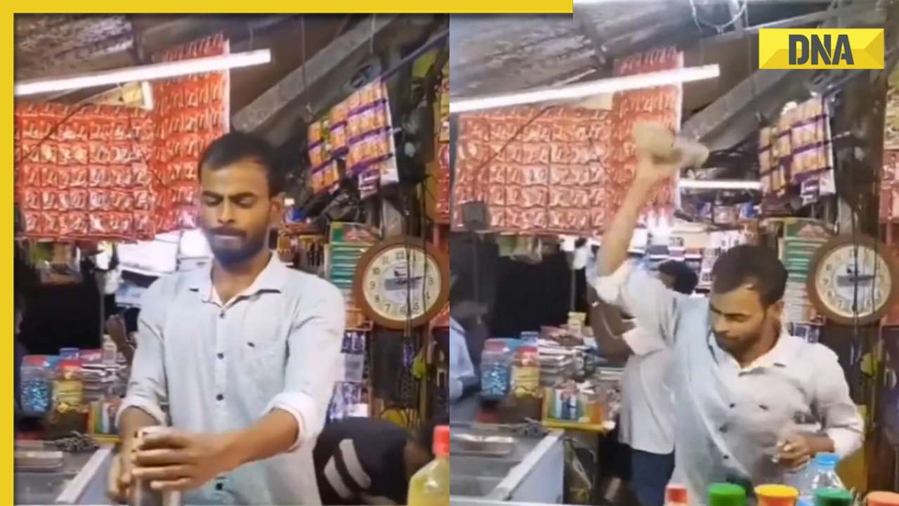 Viral video: Street vendor's mesmerizing drink-mixing skills wows internet