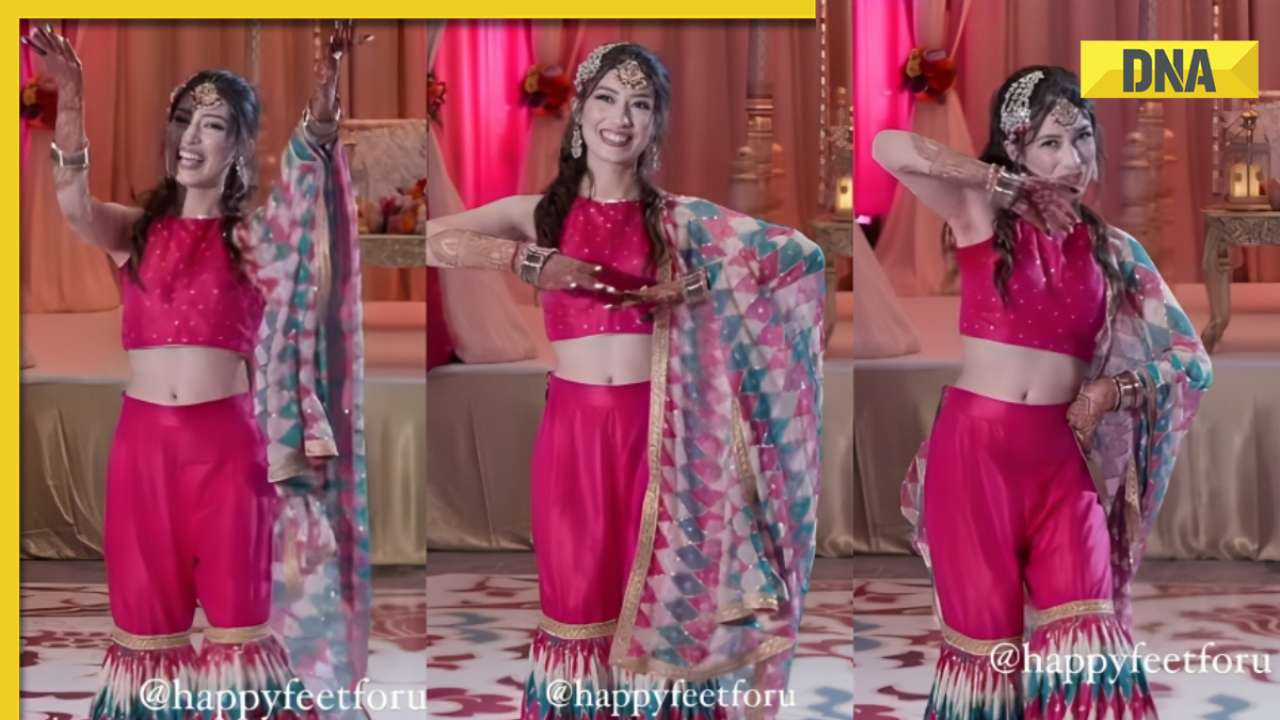 Viral video: Beautiful bride gracefully dances to Tujh Mein Rab Dikhta Hai, internet loves it