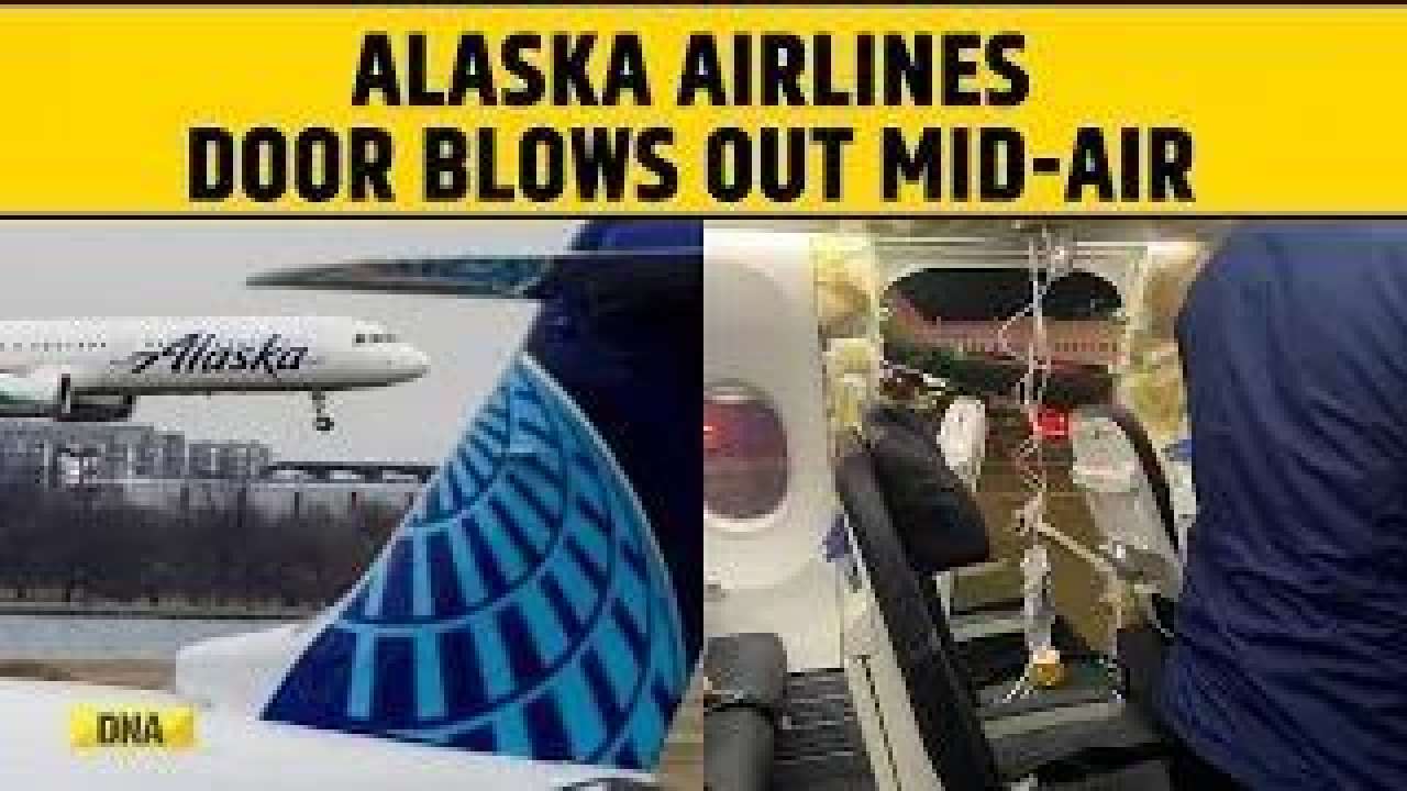 Alaska Airlines Flight Makes Emergency Landing As Window Blows Out Mid-Air