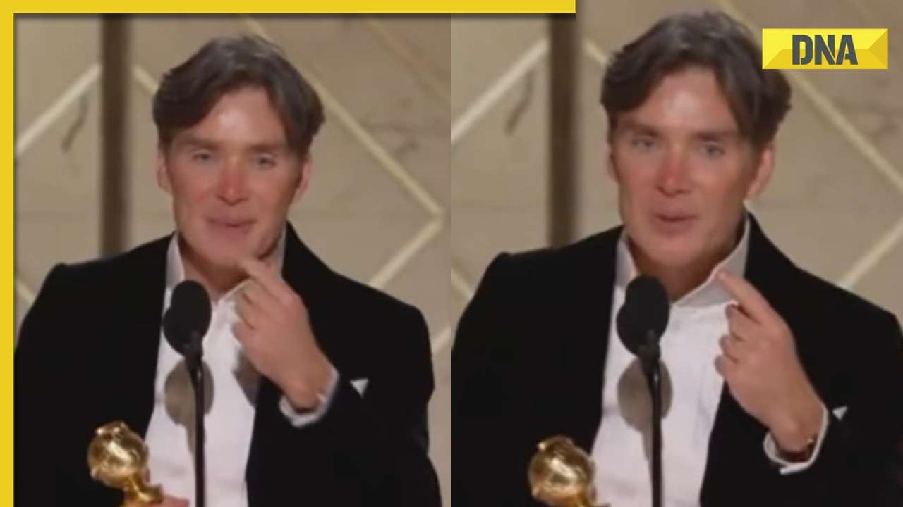 Watch: Cillian Murphy accepts Best Actor award for Oppenheimer with lipstick all over his face at Golden Globes 2024