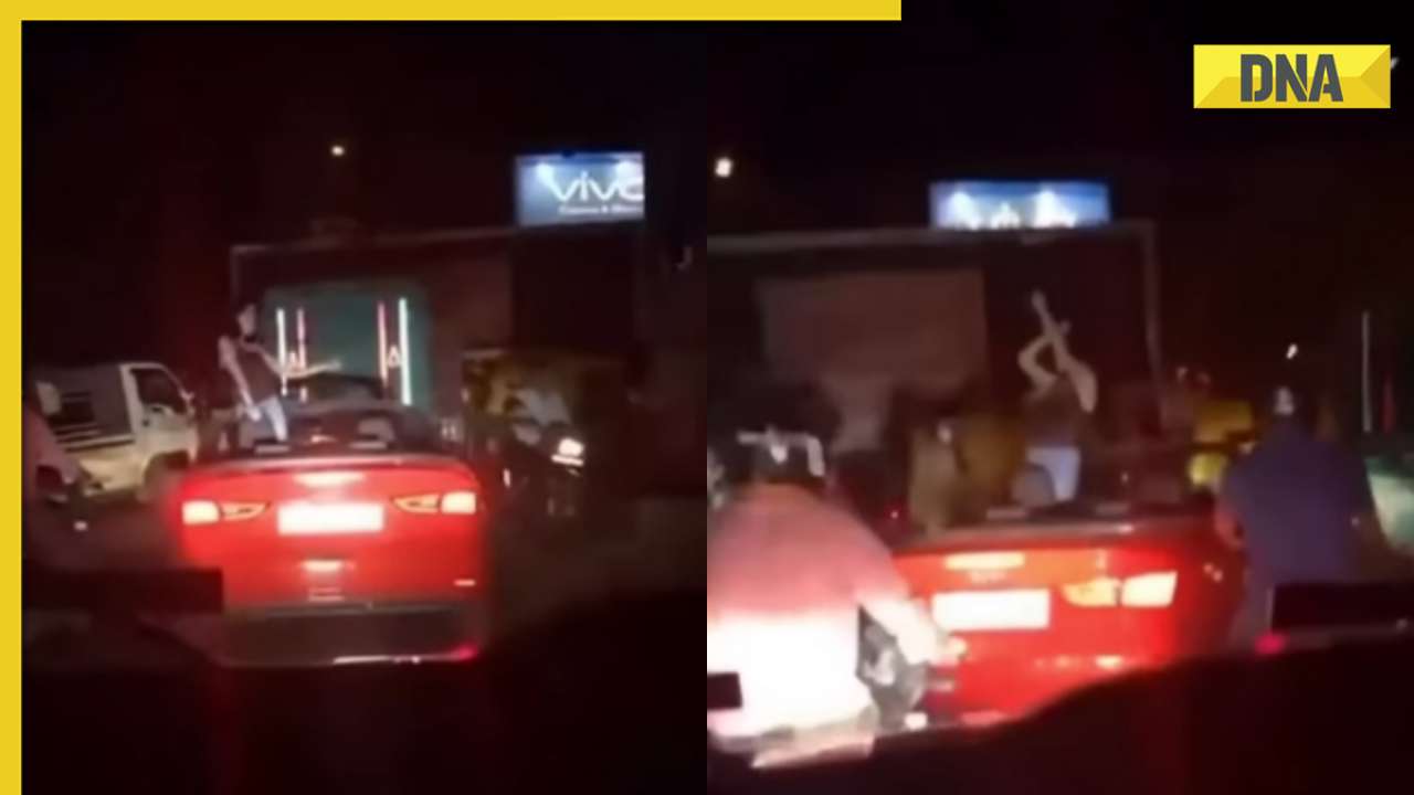 Delhi: Woman grooves in convertible car on busy road, video goes viral