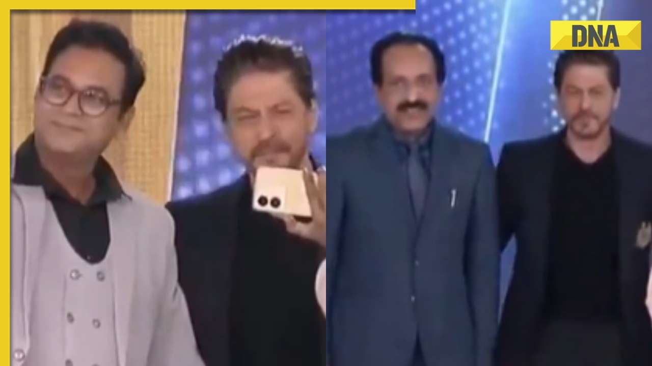 Shah Rukh Khan hugs and poses with Uttarkashi rat-hole miners, ISRO scientists at awards event; see viral videos
