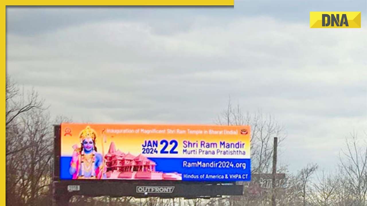 40 giant billboards displaying Ram Mandir go up across 10 US states ahead of January 22 opening