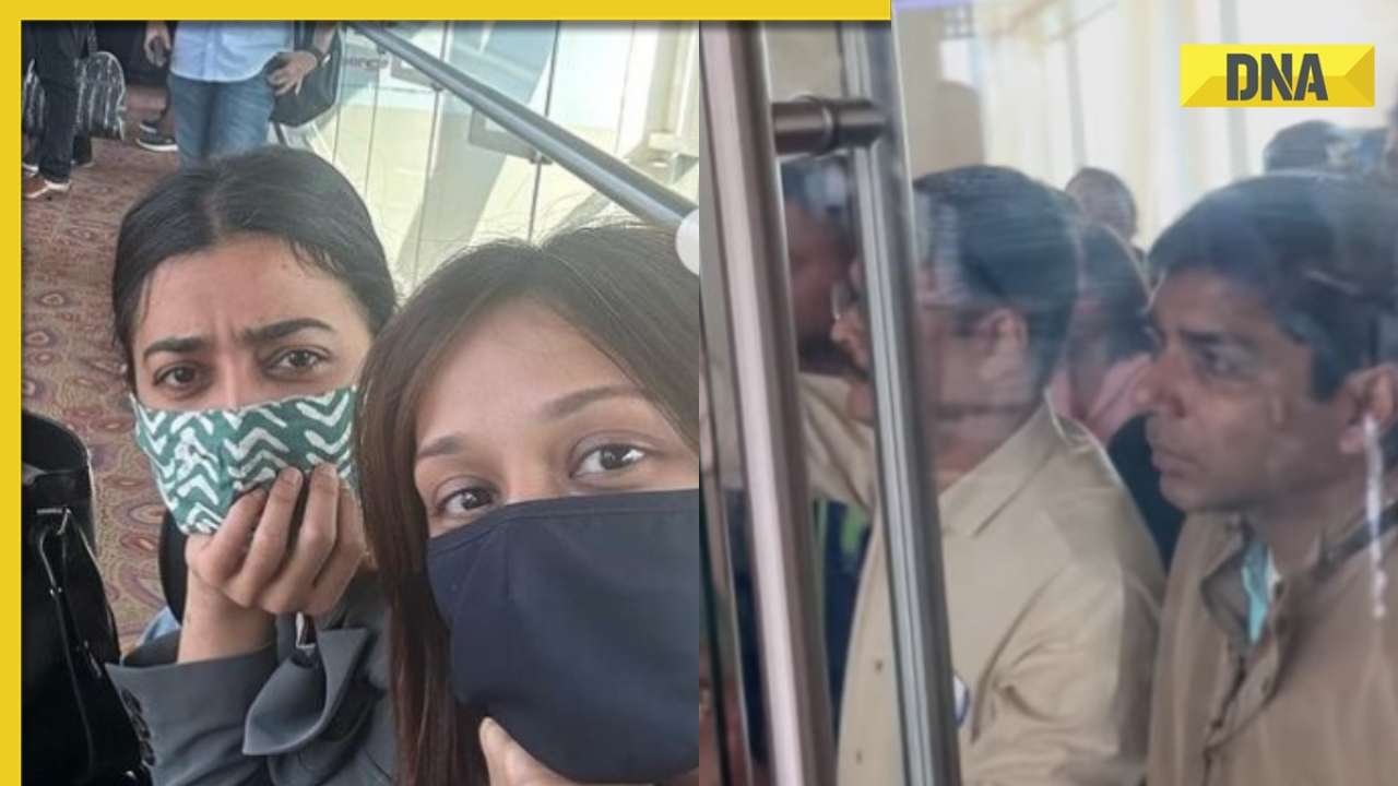 Watch: Radhika Apte shares shocking videos of being locked in aerobridge with other passengers at airport