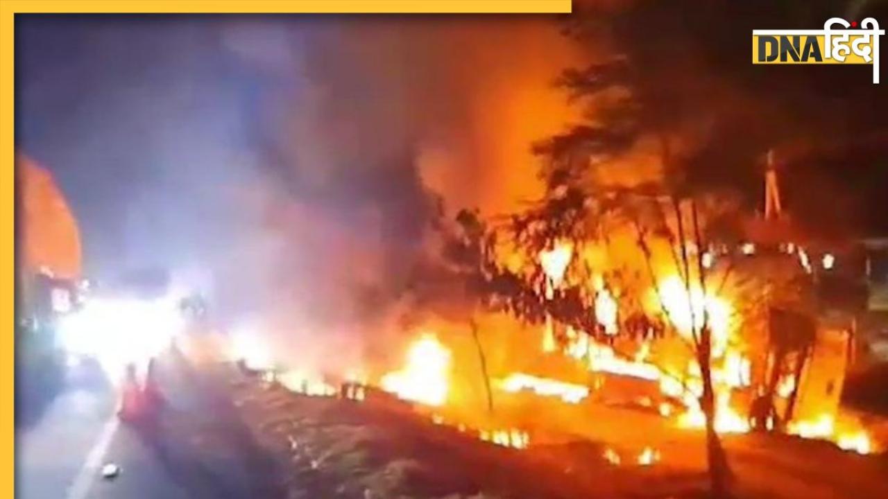 Viral Accident Video: तेलंगाना में ड्राइवर को नींद आने से पलटी बस में लगी आग, जिंदा जल गई महिला पैसेंजर