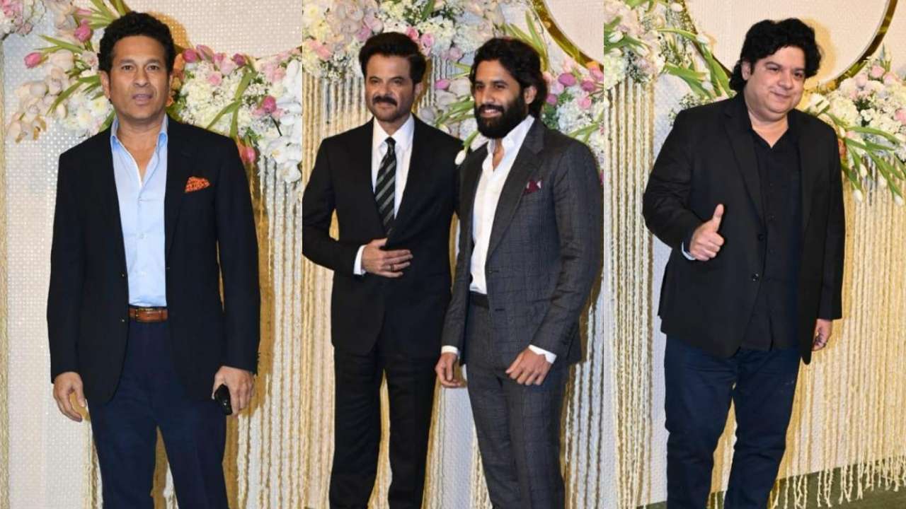 Sachin Tendulkar, Sajid Khan, Anil Kapoor and Naga Chaitanya