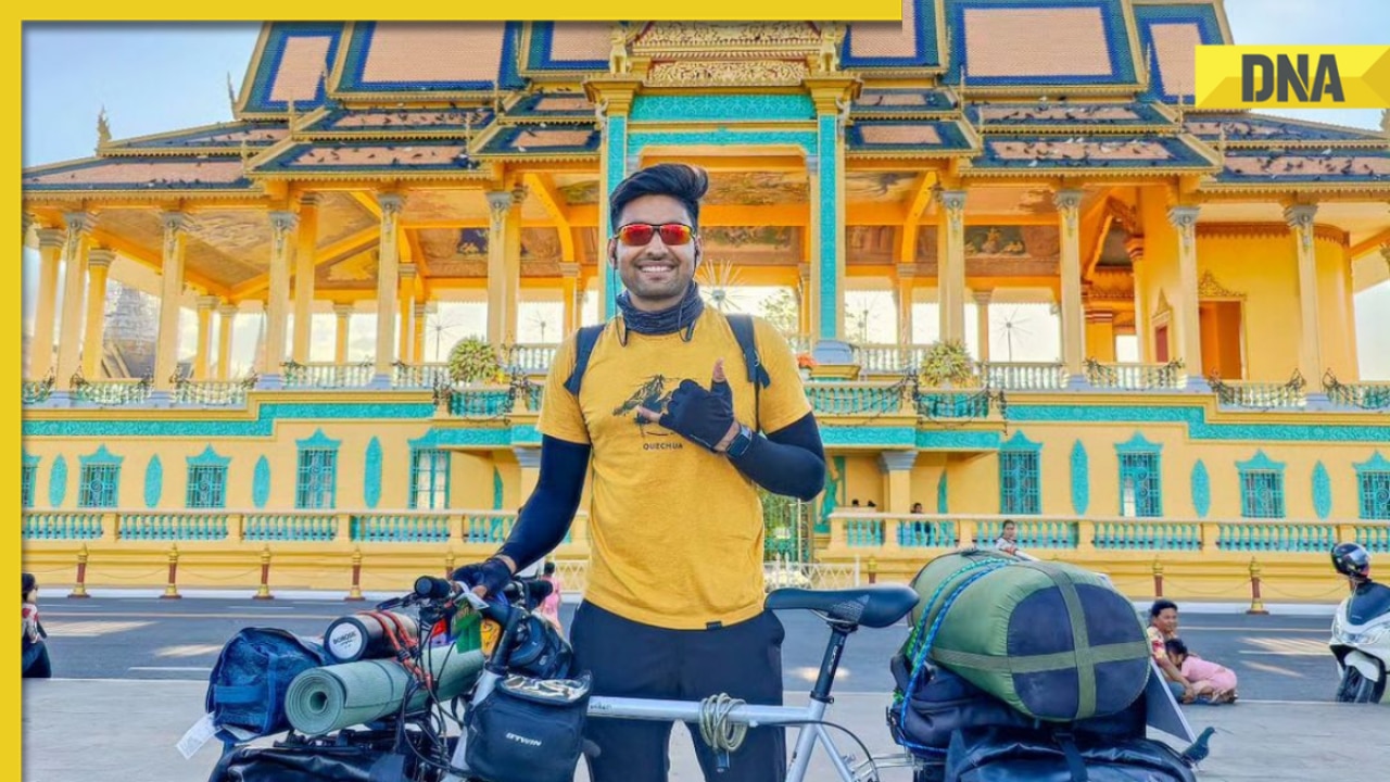 Video: Meet man who is travelling from India to Australia on bicycle; watch