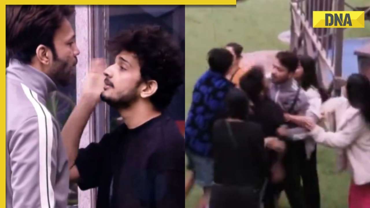 Watch: Munawar Faruqui loses cool at Vicky Jain, grabs his collar for this reason, Bigg Boss reacts