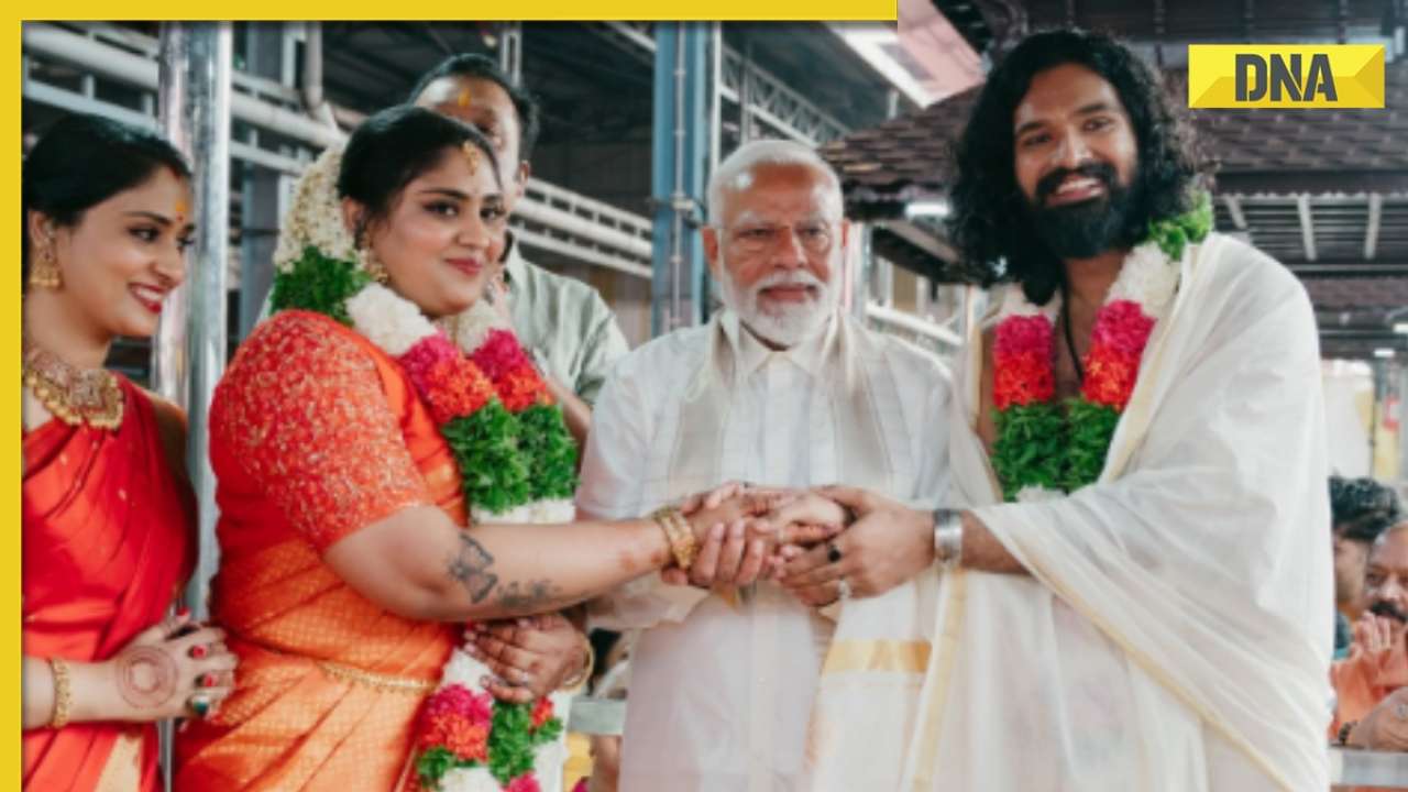 PM Modi, Mohanlal, Mammootty attend Suresh Gopi's daughter's wedding in Guruvayur temple, see photos and videos