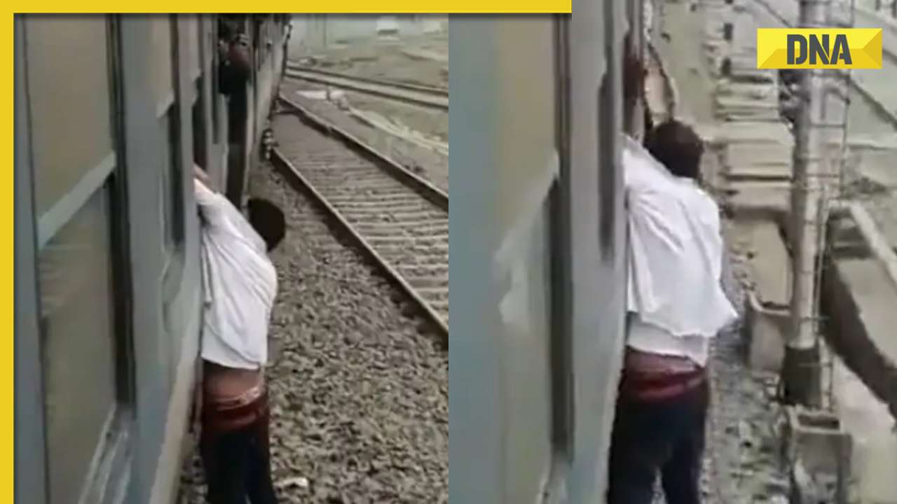 Viral video: Passengers grab phone snatcher through train window, drag him for 1 km; internet reacts