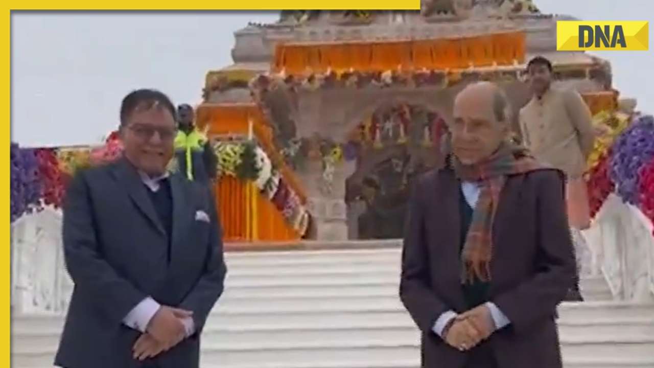 Former Rajya Sabha MP Dr Subhash Chandra tours Ram Temple in Ayodhya; to attend Pran Pratishta ceremony tomorrow
