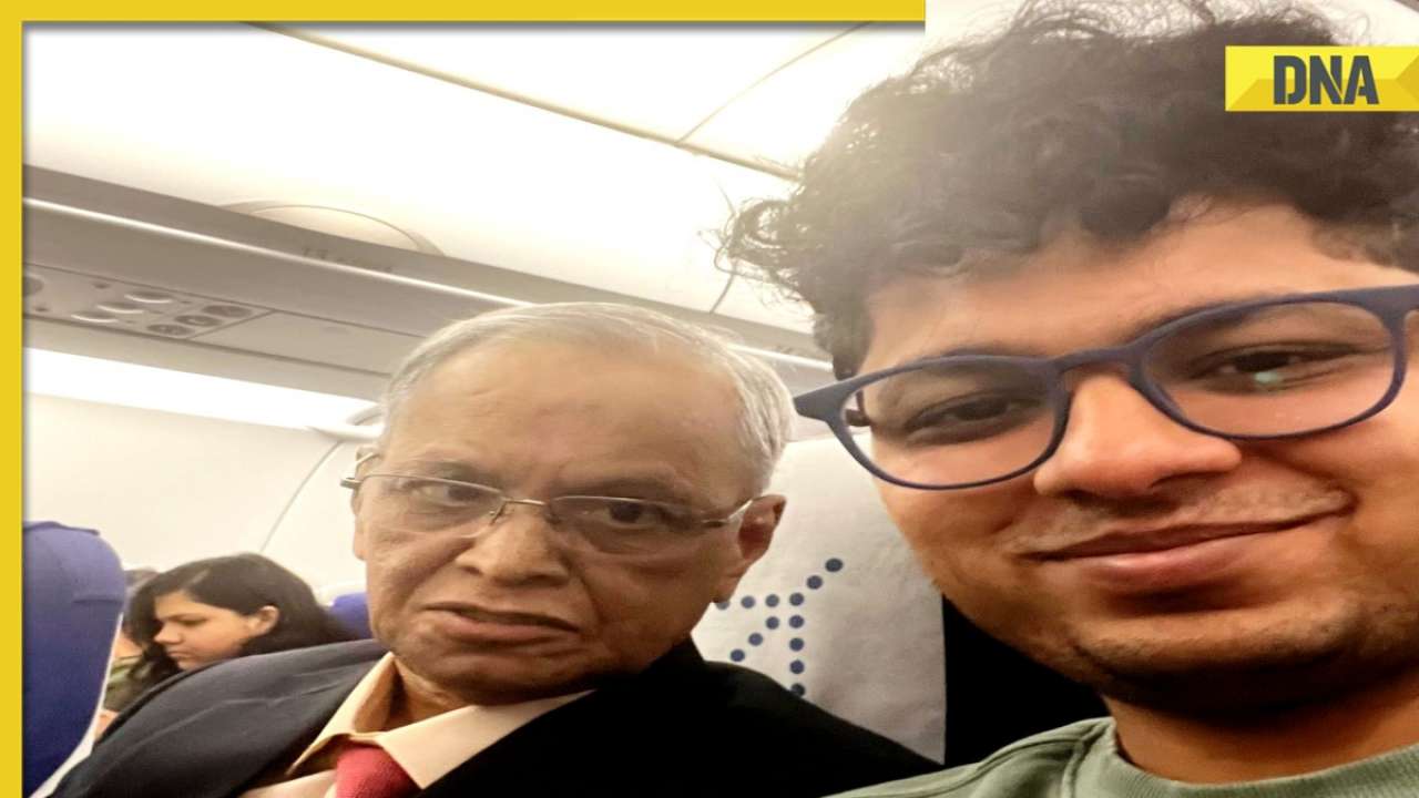 'Chance favours the...': Man meets Narayana Murthy on flight, shares what Infosys co-founder advised him