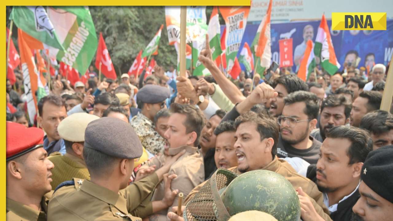 Watch: Congress workers, police clash during Rahul Gandhi's Bharat Jodo Nyay Yatra in Assam