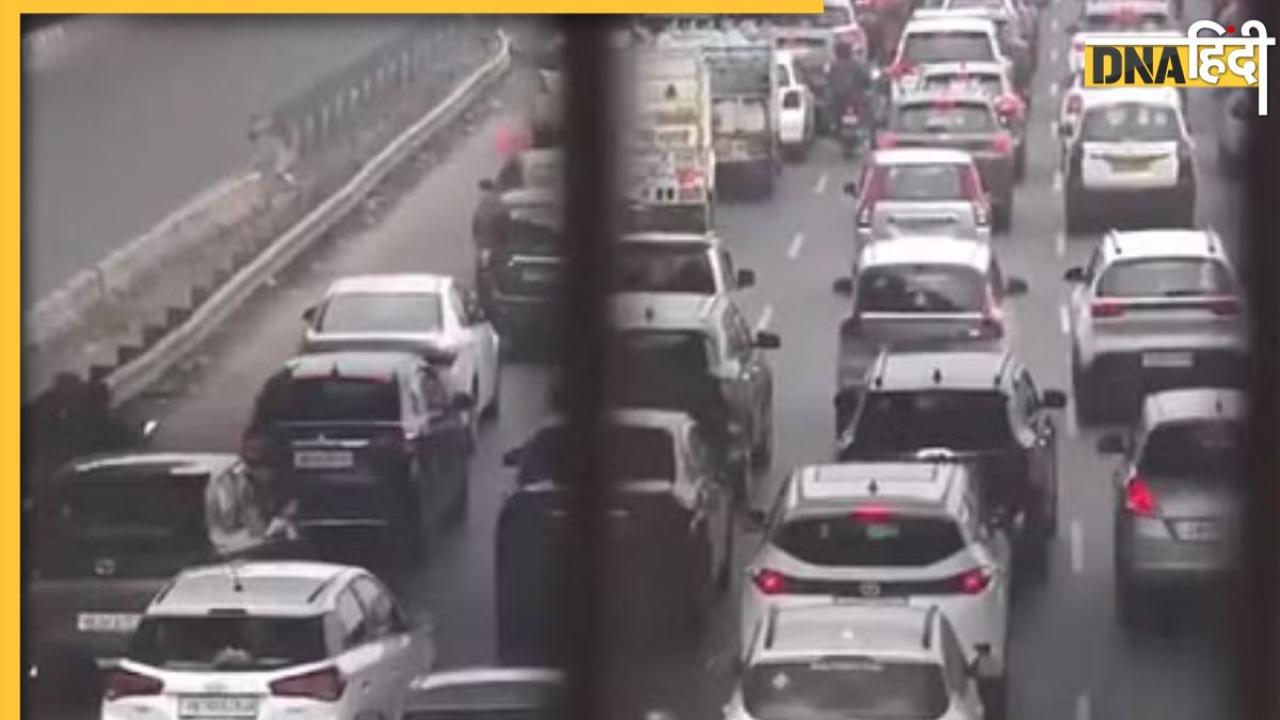 Traffic Jam: दिल्ली-जयपुर एक्सप्रेस हाईवे पर लगी गाड़ियों की कतार, जानें क्यों थमे पहिए 