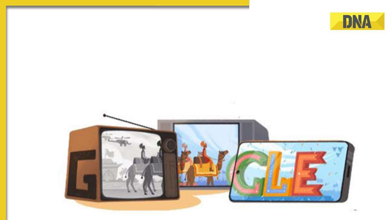 Google Doodle celebrates India's 75th Republic Day featuring parade on different screens over decades