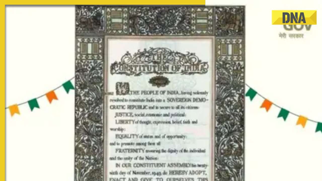 Government unveils original image of Preamble to Indian Constitution, internet reacts