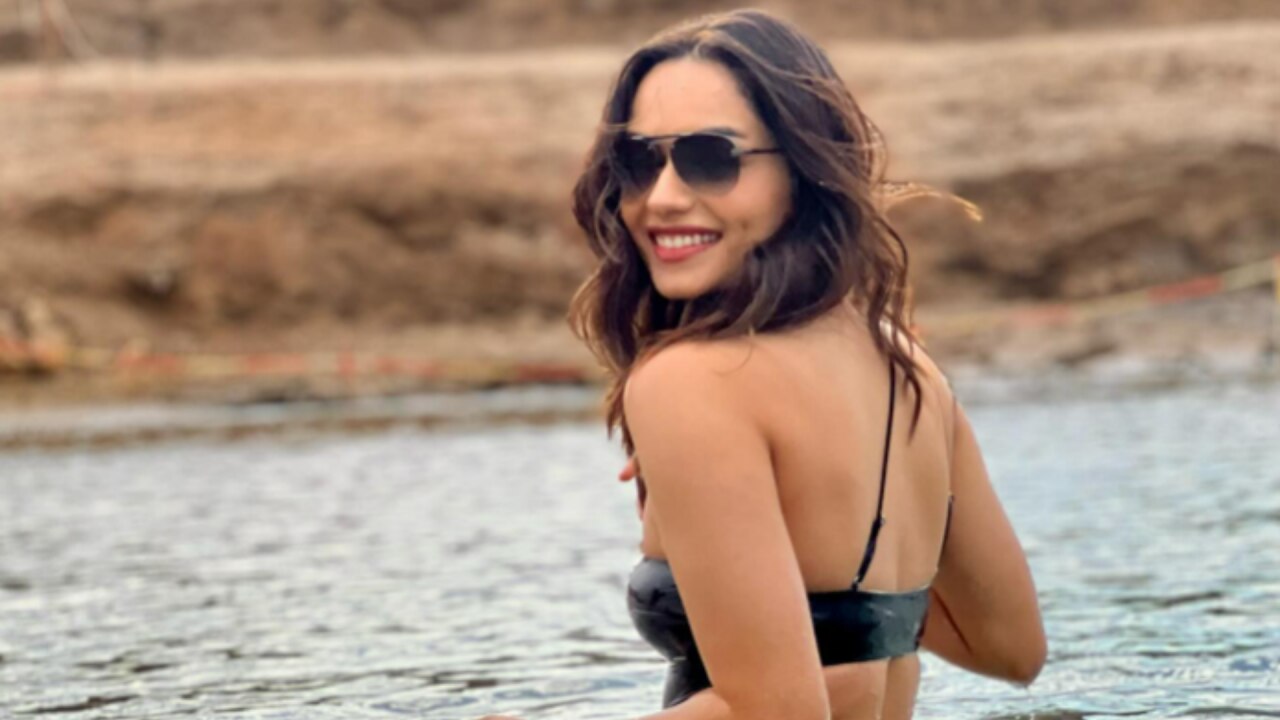 Manushi Chhillar posted photo in bikini 