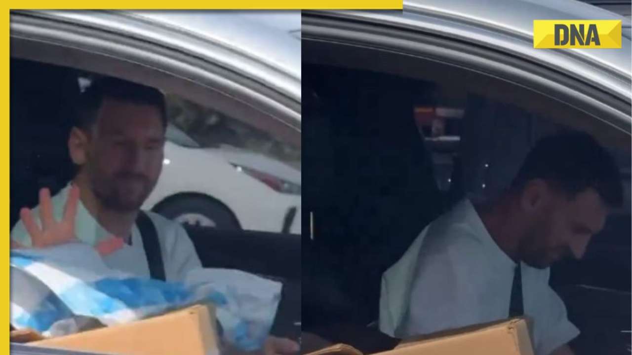 Lionel Messi signs Argentina jersey for fan in middle of traffic, video goes viral