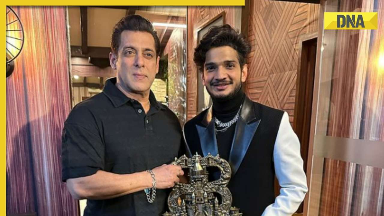 Munawar Faruqui poses with 'bade bhai' Salman Khan after winning Bigg Boss 17, says 'trophy Dongri aa hi gayi'