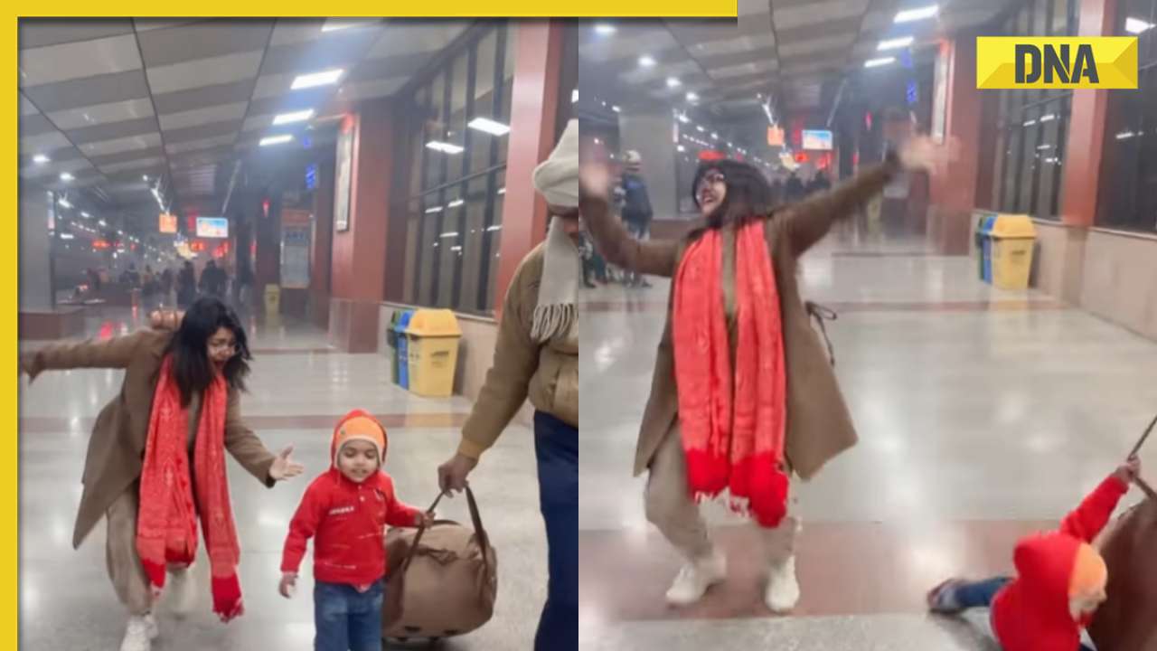 Viral video: Woman dances to Haryanvi song at railway platform, here’s what happened next