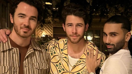 Nick Jonas and Kevin Jonas with Orry