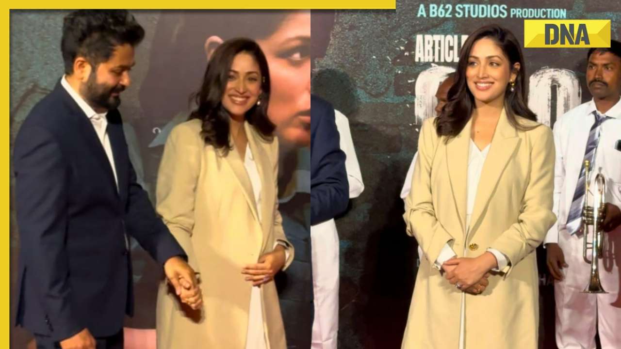 Yami Gautam announces pregnancy at Article 370 trailer launch, debuts baby bump with husband Aditya Dhar at event
