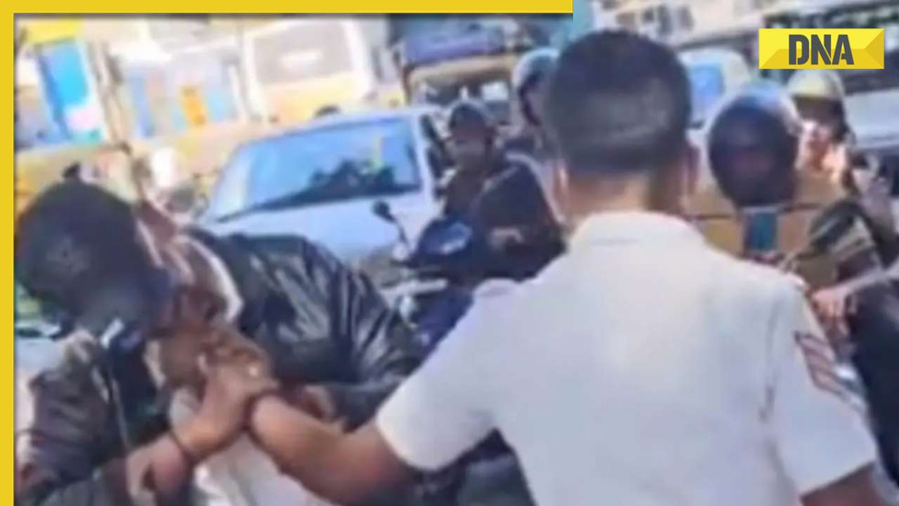 Helmetless rider bites traffic cop's fingers in Bengaluru, video goes viral