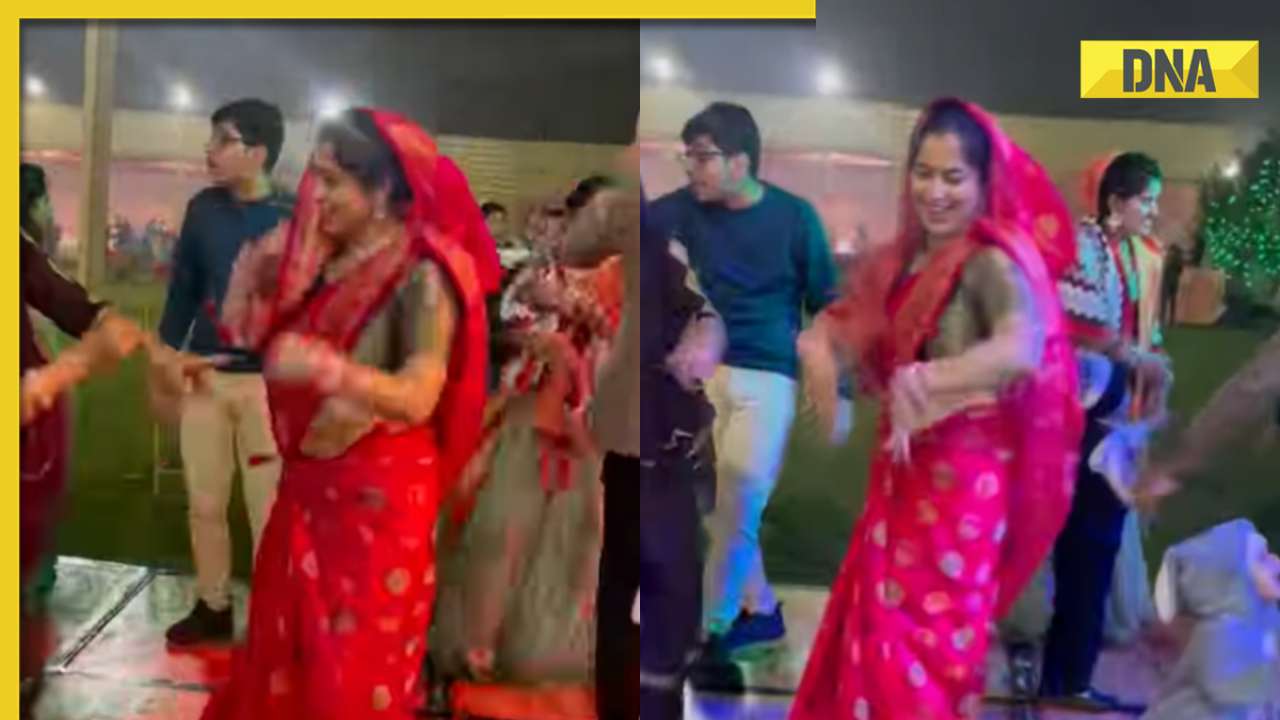 Viral video: Saree-clad woman's sizzling dance to Haryanvi song wows internet, watch