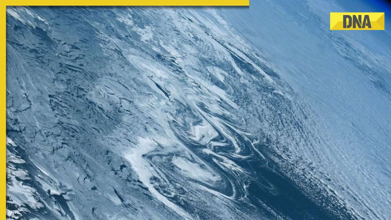 NASA shares stunning image of frozen seawater on Earth taken from ISS