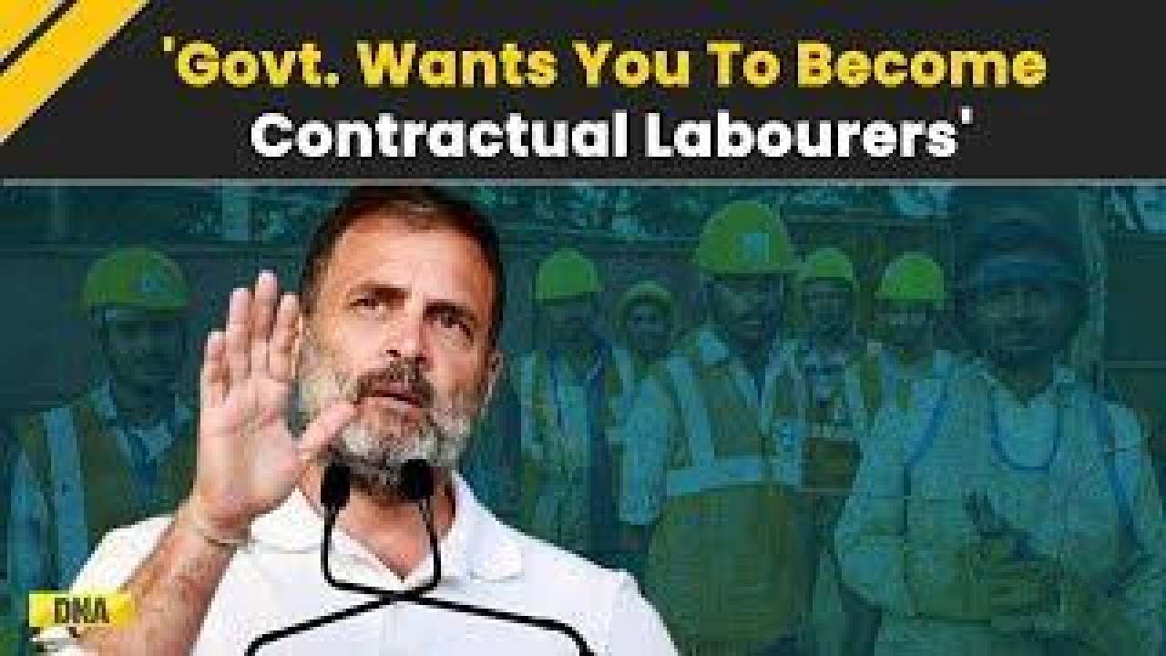 Rahul Gandhi Draws Parallel Between Agniveer Scheme And Contractual Labourers