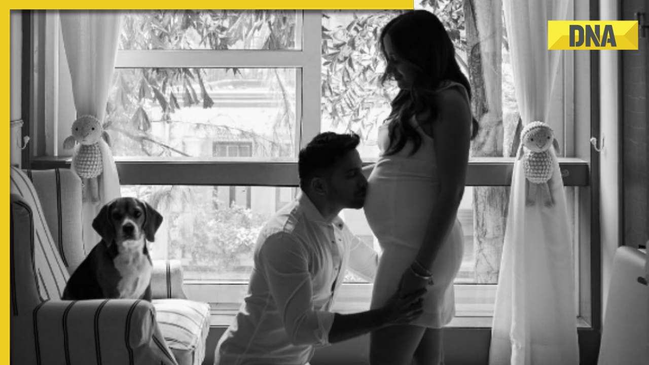 Varun Dhawan, Natasha Dalal announce pregnancy; actor kisses wife's baby bump in viral photo