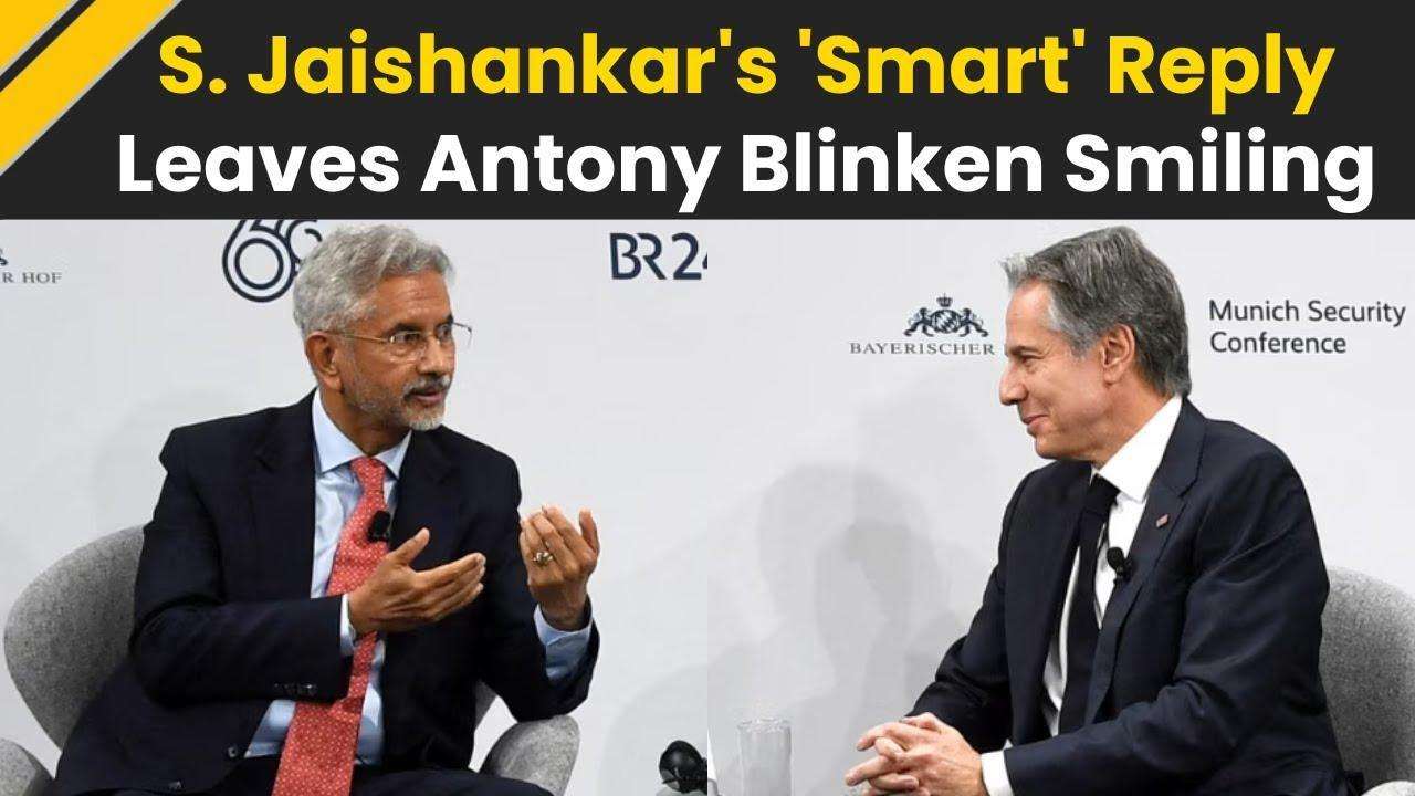 EAM S Jaishankar's ‘Smart’ Reply On India-Russia Relations Leaves Antony Blinken Smiling In Munich