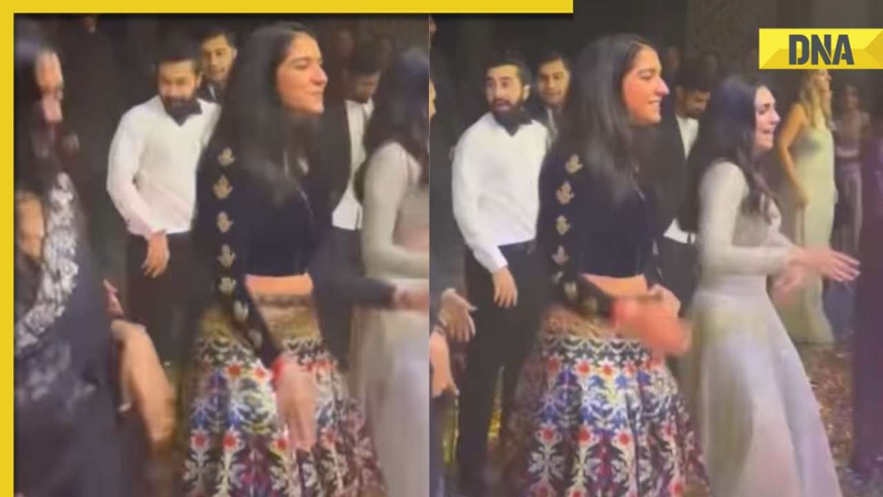 Viral video: Mukesh Ambani, Nita Ambani's would-be 'bahu' Radhika Merchant flaunts her dance moves at a wedding, watch