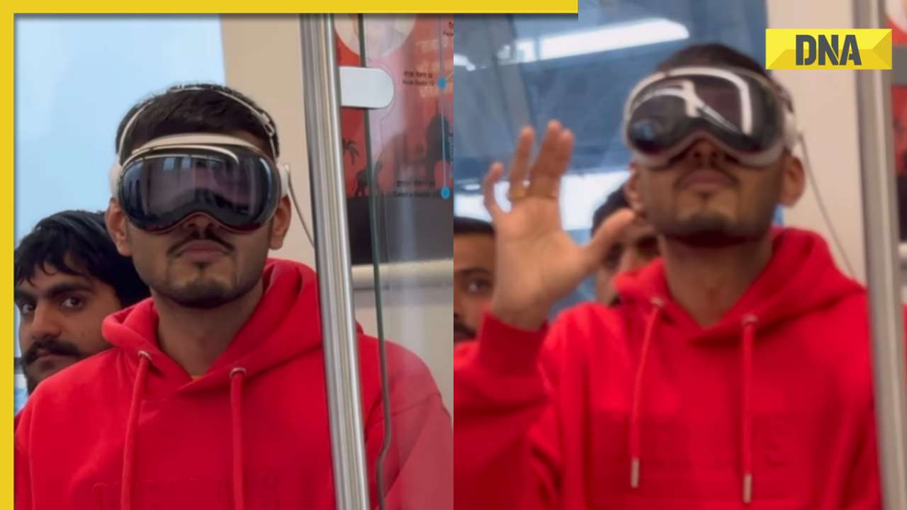 Viral video: YouTuber travels with Apple Vision Pro on Delhi metro, internet reacts