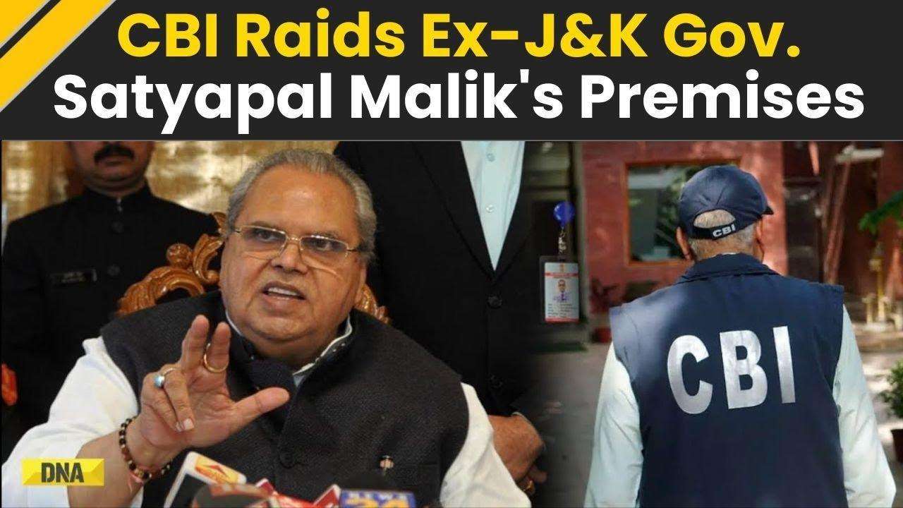CBI Raids EX-J&K Governor Satyapal Malik's Premises In Hydroelectric Project Case | Big Breaking