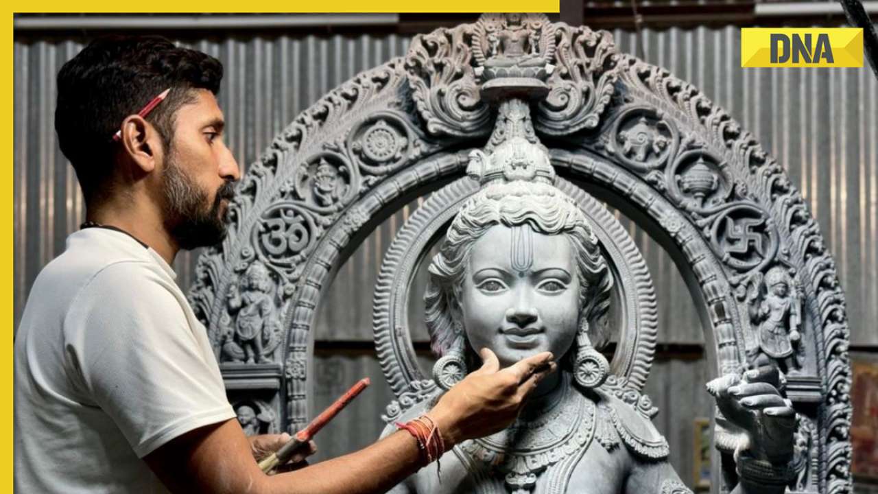 Ayodhya Ram Lalla sculptor Arun Yogiraj shares never-seen-before image from idol carving process