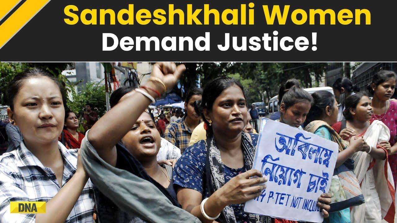 Sandeshkhali Unrest: Women Hold Protests In Sandeshkhali Against Atrocities