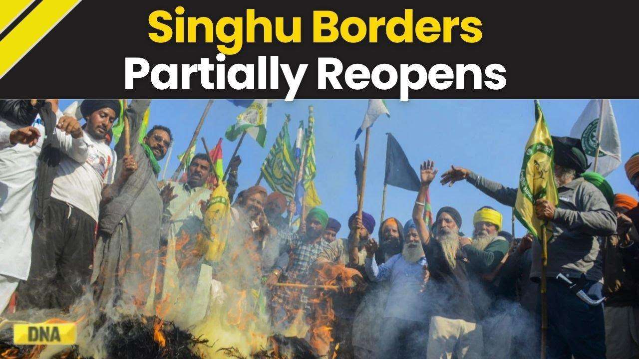 Farmers Protest: Singhu Border Partially Reopens As 'Delhi Chalo' Stir Continues