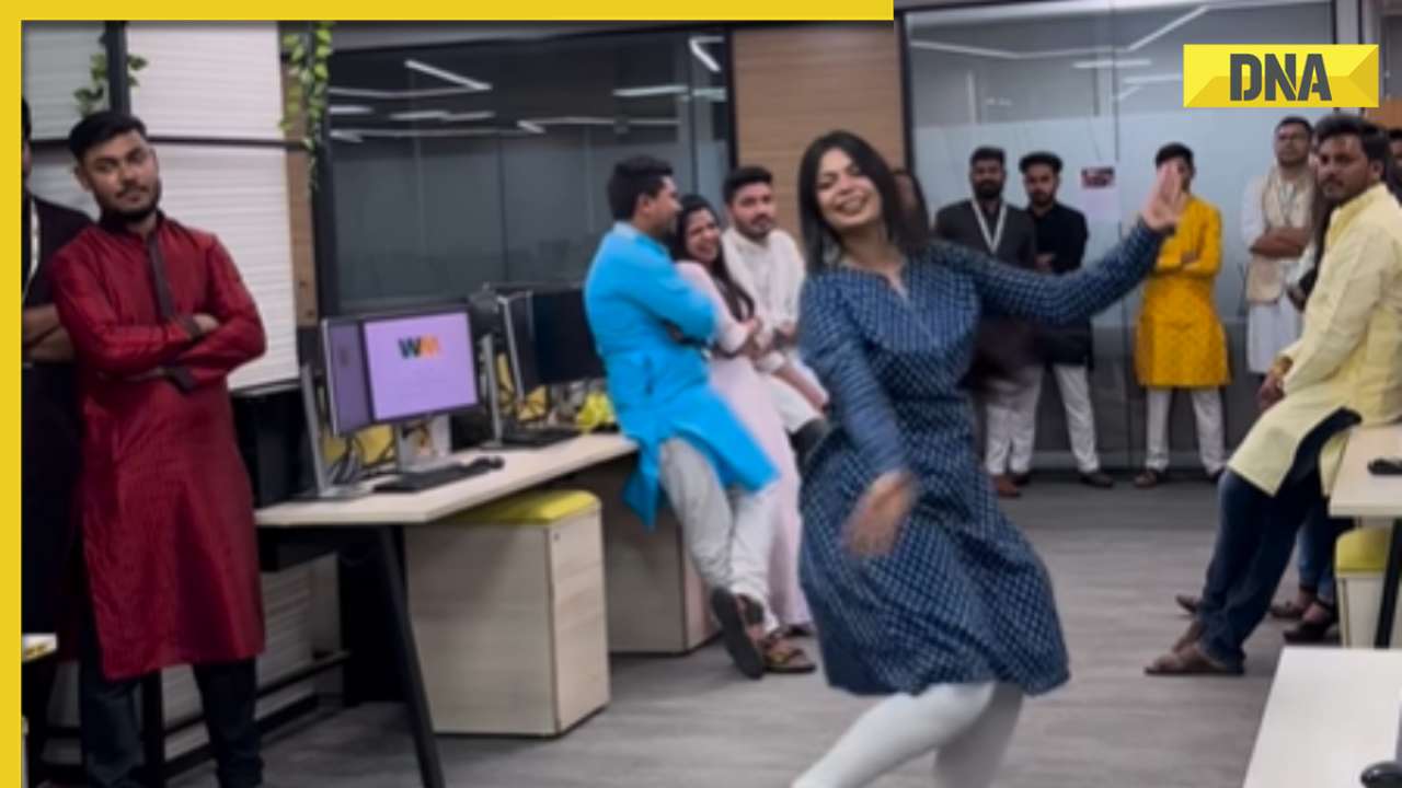 Viral video: Woman dances to Khalasi in office, internet fumes over co-workers' 'dead reaction'
