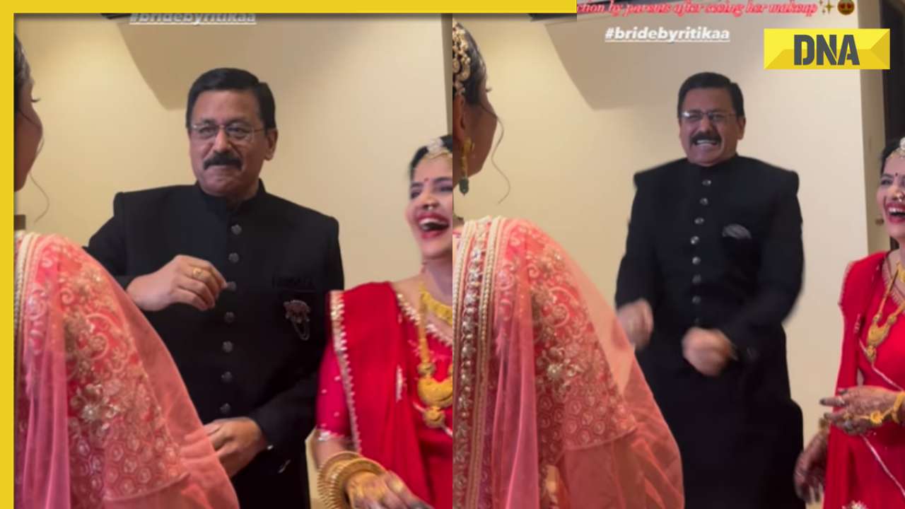 Viral video: Father's reaction to daughter's bridal look melts hearts on internet, watch